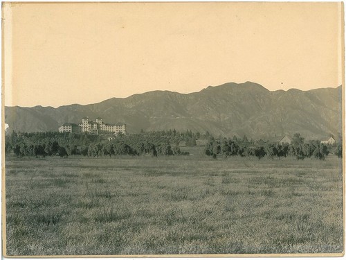 View of Mountains and Raymond Hotel from Raymond Villa Tract