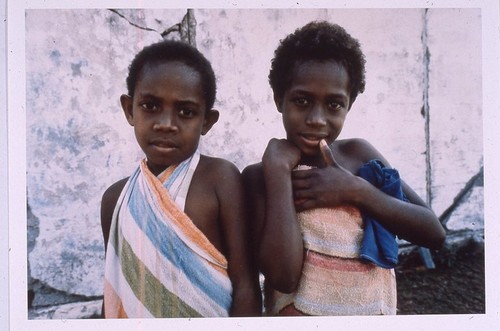 Luis Robi and friend after river bathing