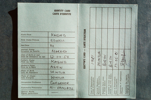 Vanuatu Electoral and Identity Card 2 of 2