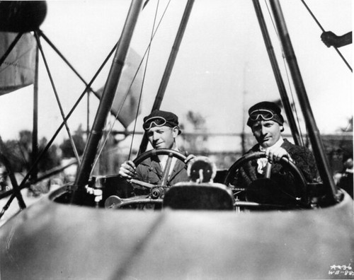 Malcolm and Allan Loughead [L-R] in F-1 1918 [Lockheed WB 885 via RJF]