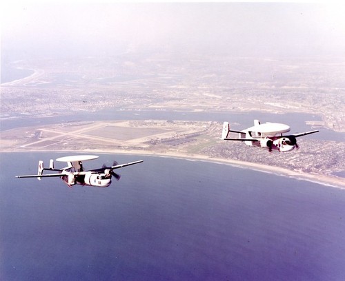 Grumman WF-2 on right and W2F-1