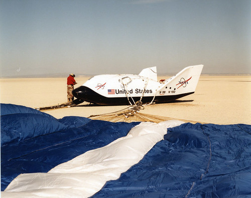 -x-38 crew return vehicle at edwards afb 2000 nasa ec00-0097-9