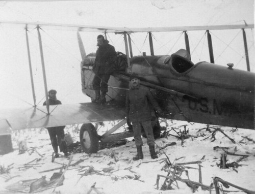 Air mail personnel george mcginn lew bowers dutch conradt and ralph johnson oakland iowa december 29 1926