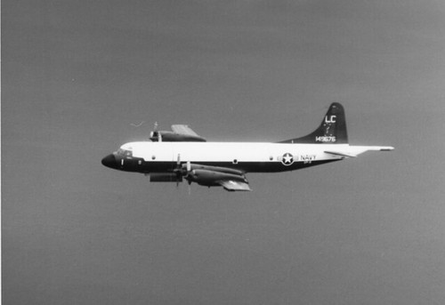 Lockheed P-3A Orion over Bermuda 10-17-63 US Navy Photo