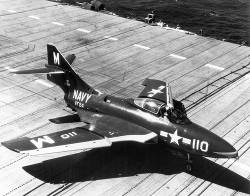 PictionID:45404529 - Catalog:16_006559 - Title:Grumman F9F-6 Panther US Navy photo Robert Lawson collection - Filename:16_006559.TIF