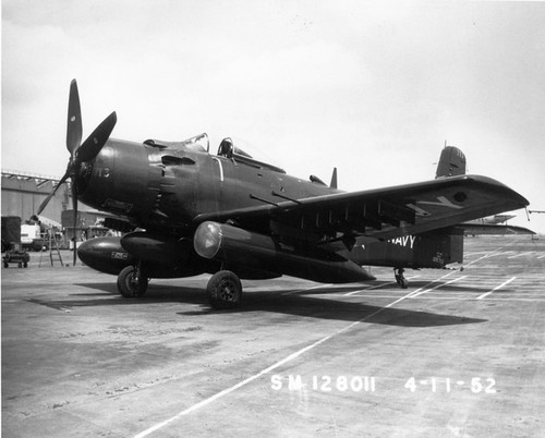 PictionID:45242648 - Catalog:16_006496 - Title:Douglas AD-4N Skyraider 4/11/1952 US Navy photo -