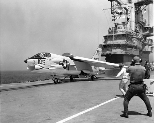 Ray Wagner Collection ImPictionID:45404860 - Catalog:16_006585 - Title:Vought F8U-1 Crusader (F-8A after 1962) US Navy photo - Filename:16_006585.TIF -