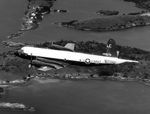 Lockheed P-3A Orion 10-17-63 over Bermuda, US Navy Photo