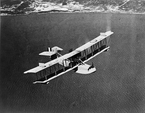 Curtiss HS-2 1918 US Navy photo Historical Collection Title Ins and Trust Co San Diego