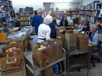 Friends of the Library post-party book sale best customer, 2018