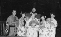 Mikado cast members, July 1954