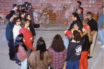 Filming a scene for a trailer for the Mill Valley Film Festival, 1993