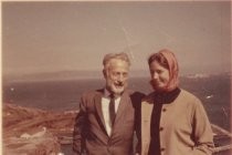 Professor Louis Wasserman with daughter Abby Wasserman, August, 1963