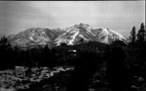 Snow covered Mt. Tamalpais from Summit Avenue Mill Valley, 1922