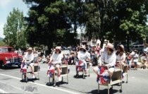 Precision Book Cart Drill Team in the Memorial Day Parade, 2001