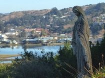 Fernwood Cemetery view of Richardson Bay, 2019