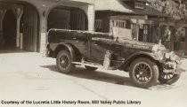 Fire Truck in front of Fire Station, 1934