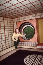 Diane McDonald in the Ranch House in Druid Heights, date unknown