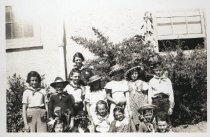 Children and teacher, 1937