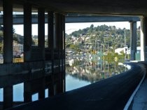 Shoreline Highway at Richardson Bay Bridge during king tide, 2012