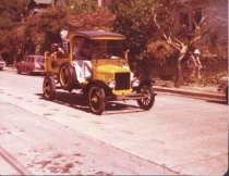 Antique pickup truck in Mill Valley's 75th Anniversary parade, 1975