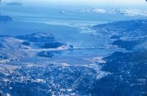 Richardson Bay Bridge viewed from Mt. Tam, 1955