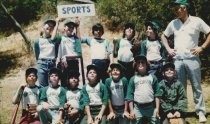 Little League team photo of the "Sports", 1976