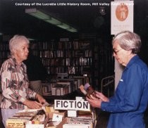 Volunteers Preparing for Booksale, 1990