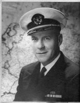 Clyde Hickey in naval uniform, circa 1942-1945