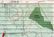 Close-up of Old Mill Market hiker's map, 2004