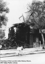 Ruins of buildings after Throckmorton Avenue fire, 1984-06-18