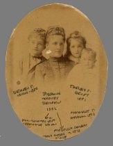 Portrait of Josephine Moroney Thompson, Kathleen Norris, Theresa T. Benet, and Margaret T. Hartigan, circa 1888