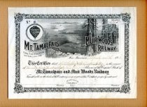 Mt. Tamalpais and Muir Woods Railway Stock Certificate