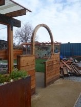 Hook Fish Co. at Proof Lab beer garden construction, 2020