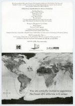 Invitation for the Mill Valley Film Festival 20th Anniversary Celebration at the Cannes Film Festival, 1998