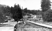 Railroad tracks entering Mill Valley, 1940s