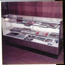 Bicentennial display at library, 1976