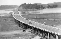 Richardson Bay Bridge completed looking east, circa 1930s