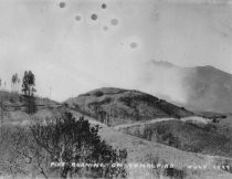 Fire on Mt. Tamalpais, 1929 Fire burning on Mt. Tamalpais, July 1929