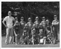 Little League team photo of the "Hawks", circa 1975