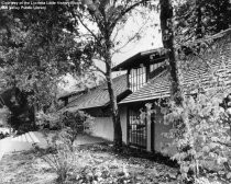 Exterior shot of library façade,1967