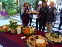 Friends of the Library pre-party food prep team, 2018