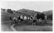 "The Storm": Repairing the Ninth Green Mill Valley Golf Club,1925 (Photograph Only)