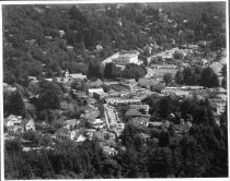 View of Mount Carmel School, City Hall, and fire house, date unknown