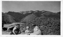 Wood family at the beach, date unknown