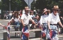 Precision Book Cart Drill Team in the Memorial Day Parade, 2001