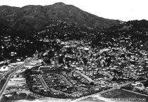 Aerial view of Mill Valley's Sycamore Park, date unknown