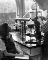 Tamalpais High School students in chemistry lab, date unknown