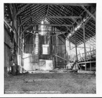 Alto Dairy barn interior, date unknown