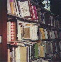 Overcrowded bookshelves, 1984